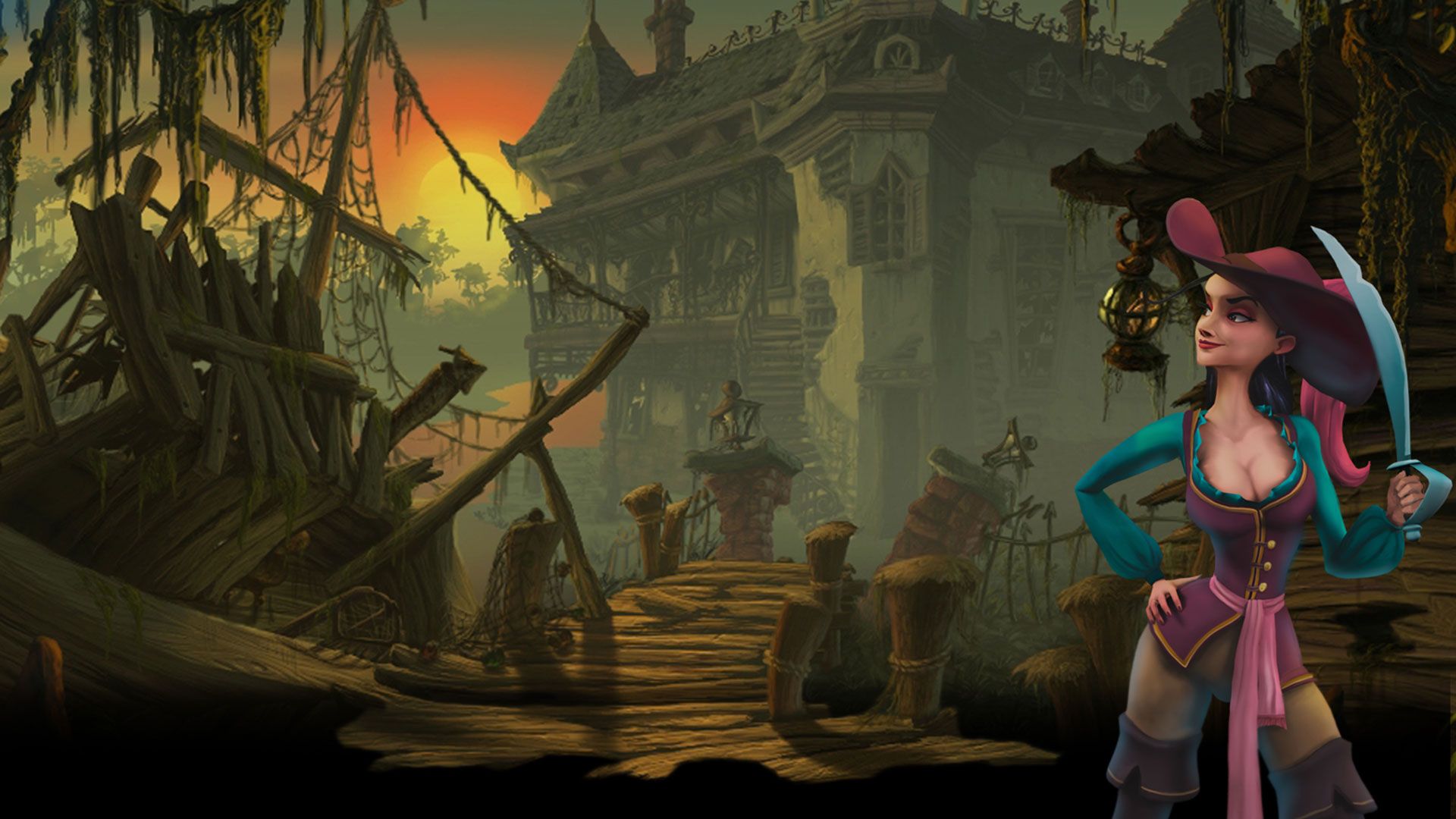 Ghost Pirates of Vooju Island - háttérkép