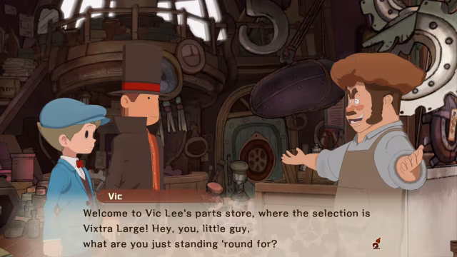 Professor Layton and the New World of Steam képernyőkép