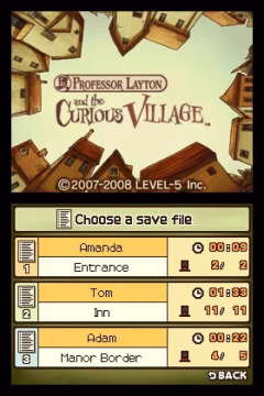 Professor Layton and the Curious Village képernyőkép