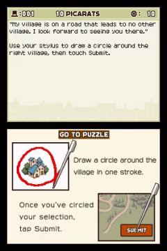 Professor Layton and the Curious Village képernyőkép
