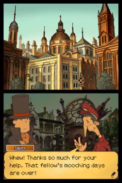 Professor Layton and the Unwound Future képernyőkép
