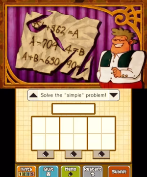 Professor Layton and the Miracle Mask képernyőkép