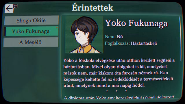 PARANORMASIGHT: The Seven Mysteries of Honjo PC magyarítás képernyőkép